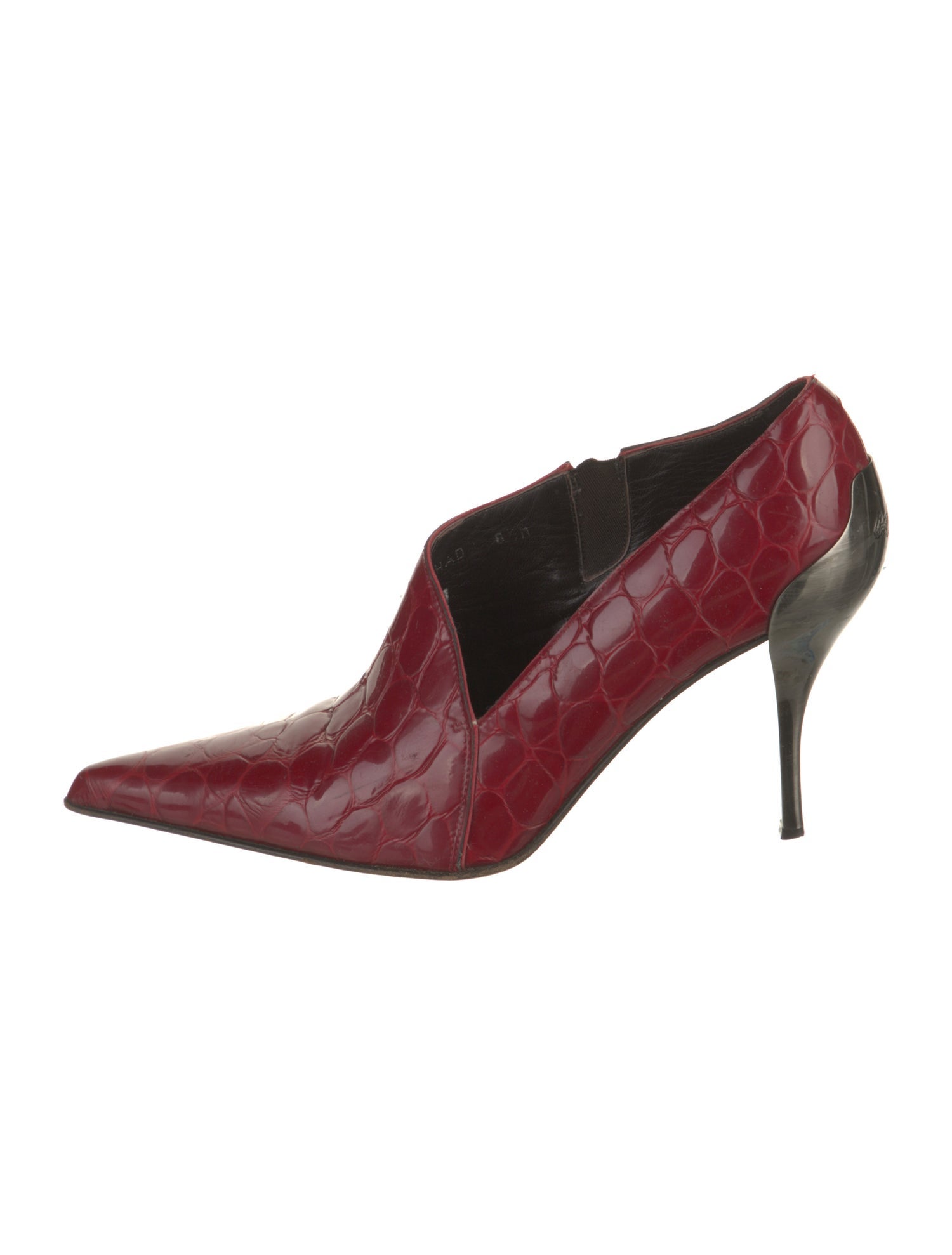 Donald Pliner Leather Colorblock Pattern Pumps