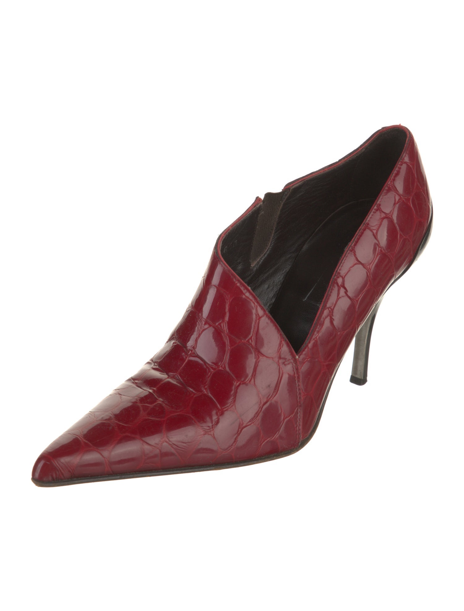 Donald Pliner Leather Colorblock Pattern Pumps