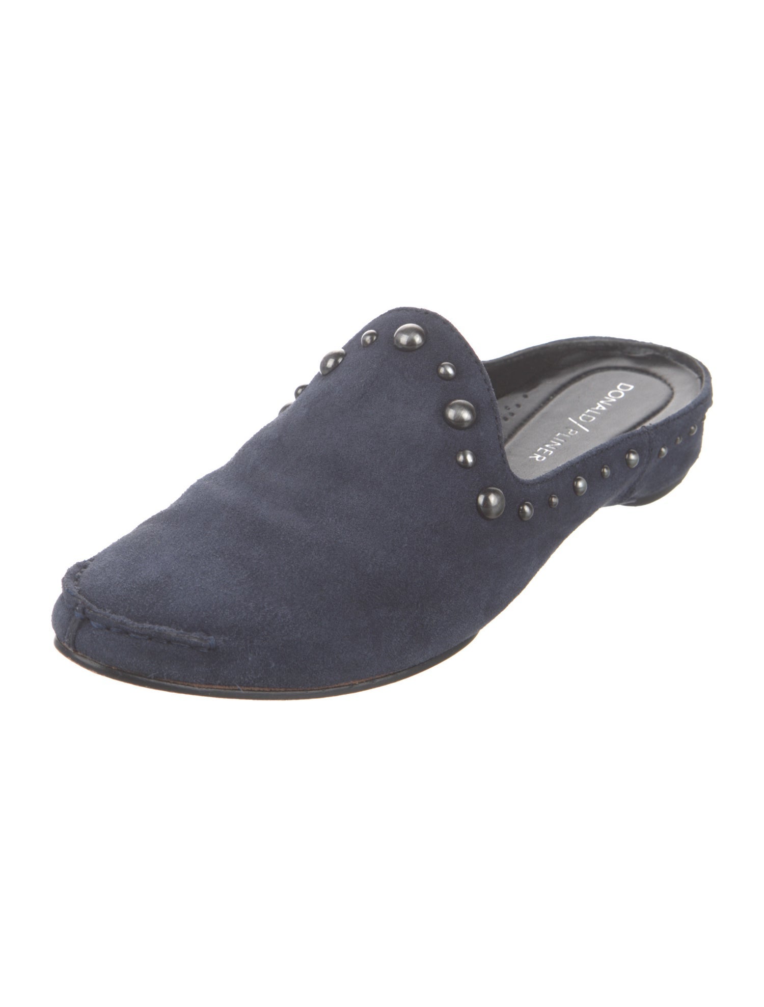 Donald Pliner Suede Studded Accents Mules