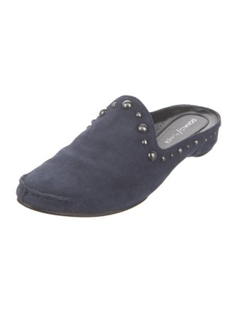Donald Pliner Suede Studded Accents Mules