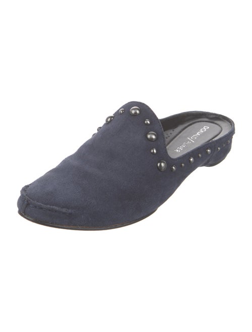 Donald Pliner Suede Studded Accents Mules