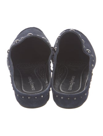 Donald Pliner Suede Studded Accents Mules