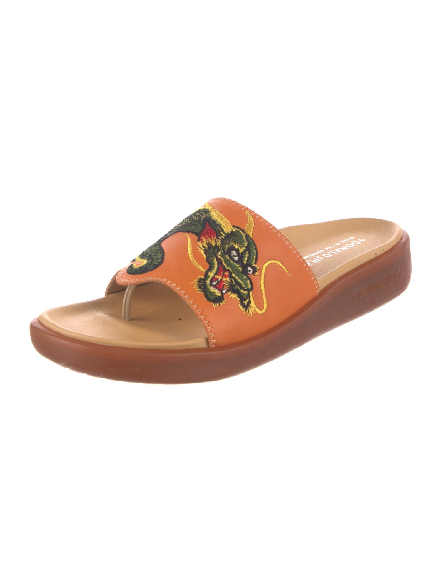 Donald Pliner Leather Slides