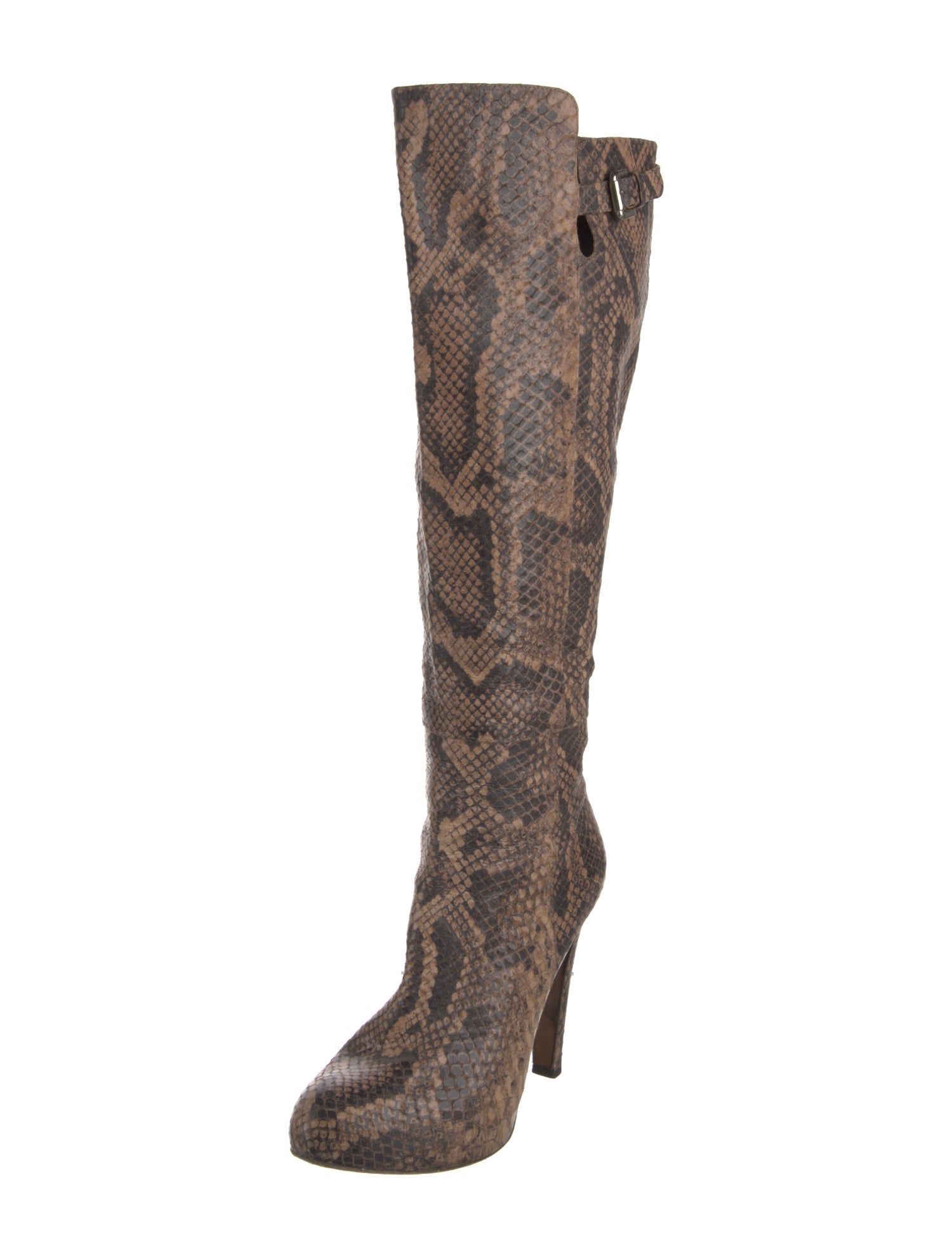 Donald Pliner Leather Animal Print Boots