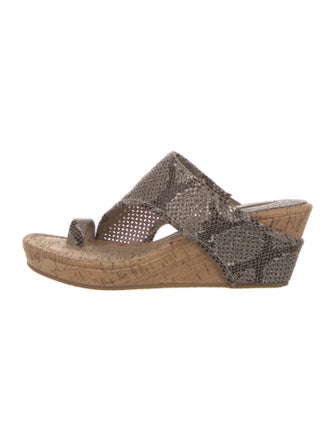 Donald Pliner Straw Slides