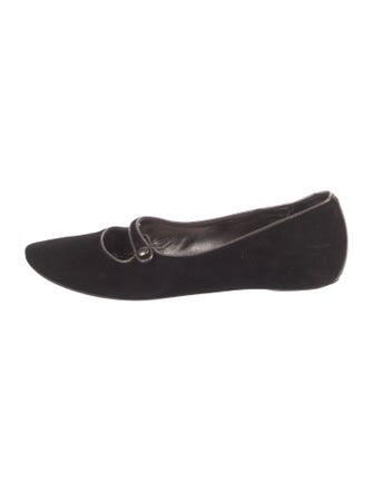 Donald Pliner Suede Mary Jane Flats