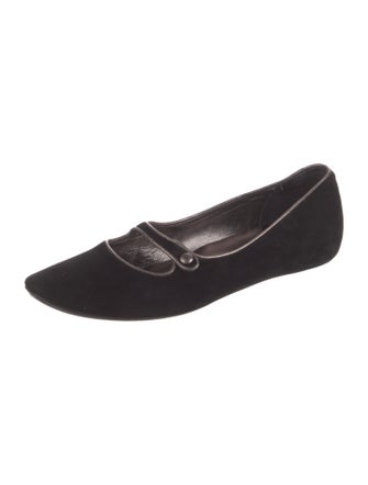 Donald Pliner Suede Mary Jane Flats