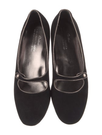 Donald Pliner Suede Mary Jane Flats