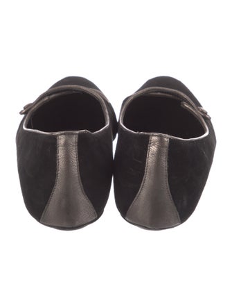Donald Pliner Suede Mary Jane Flats