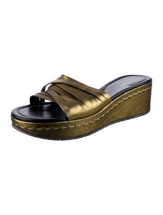 Donald Pliner Leather Slides