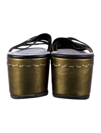 Donald Pliner Leather Slides