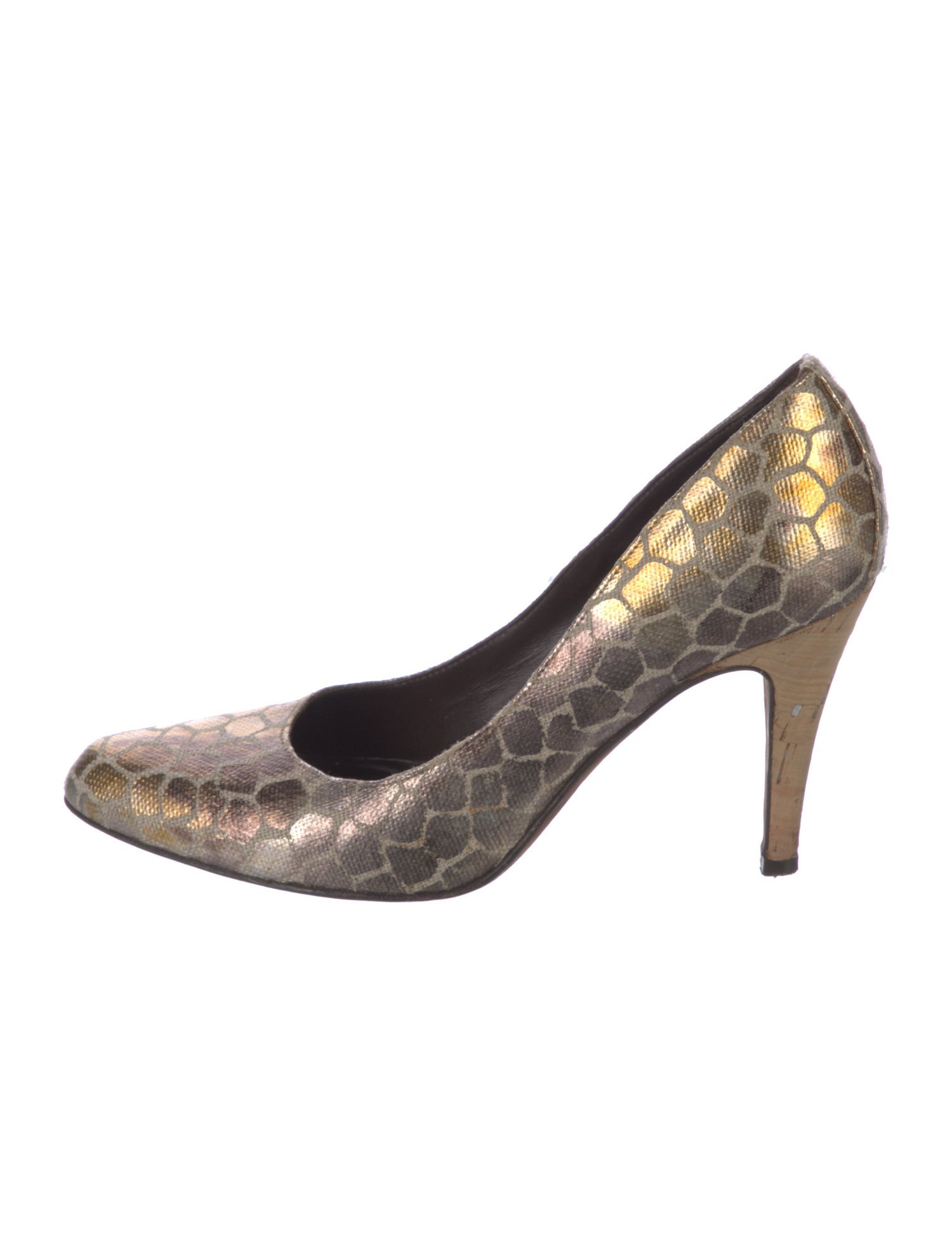 Donald Pliner Canvas Animal Print Pumps