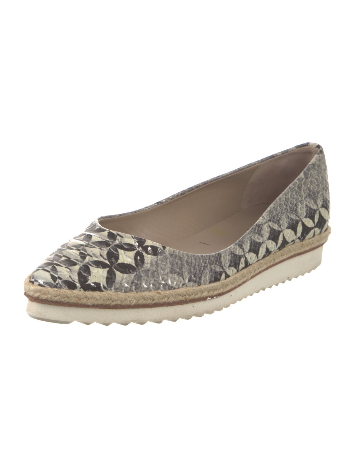 Donald Pliner Leather Printed Flats