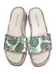Donald Pliner Leather Printed Slides