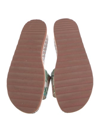 Donald Pliner Leather Printed Slides