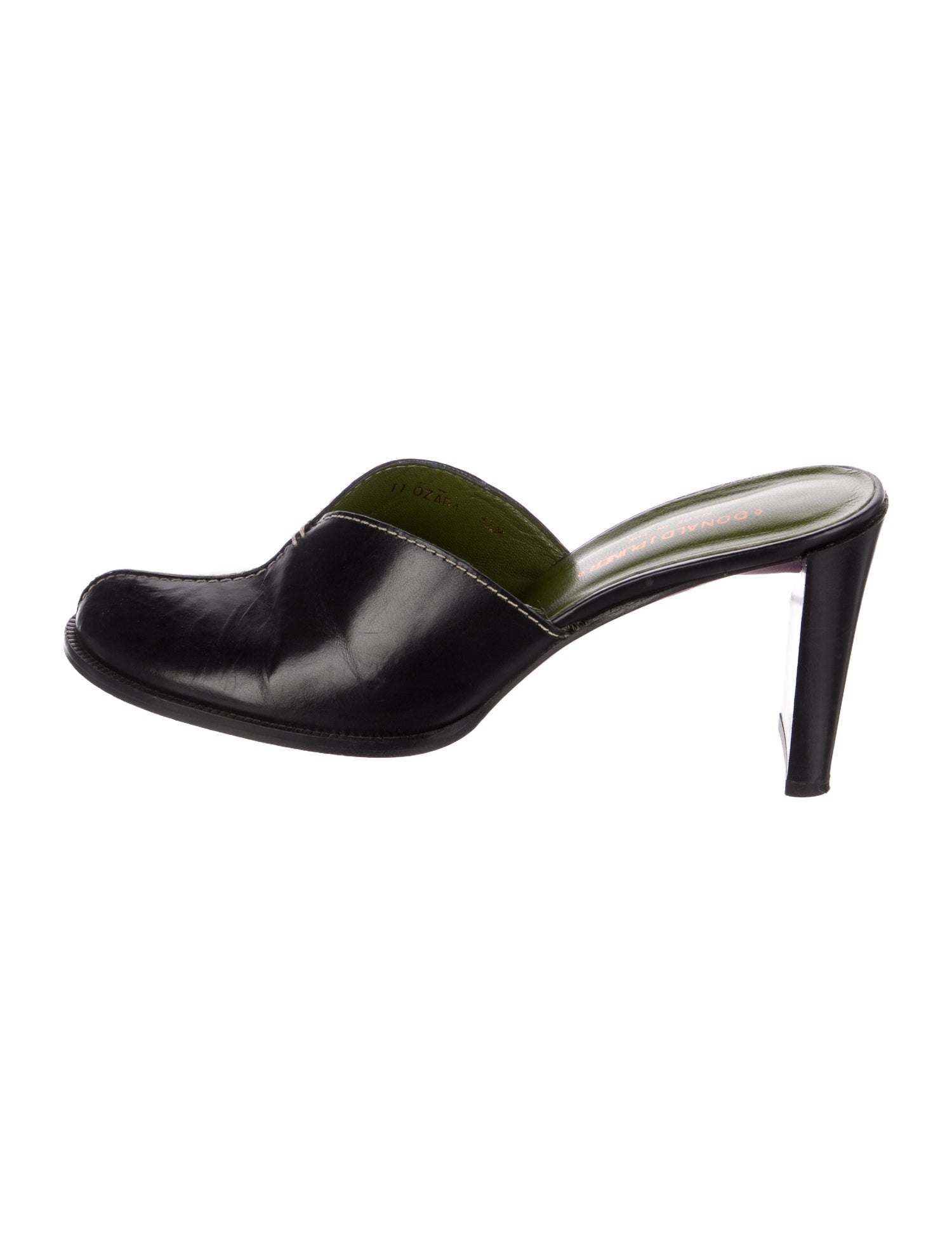 Donald Pliner Leather Mules