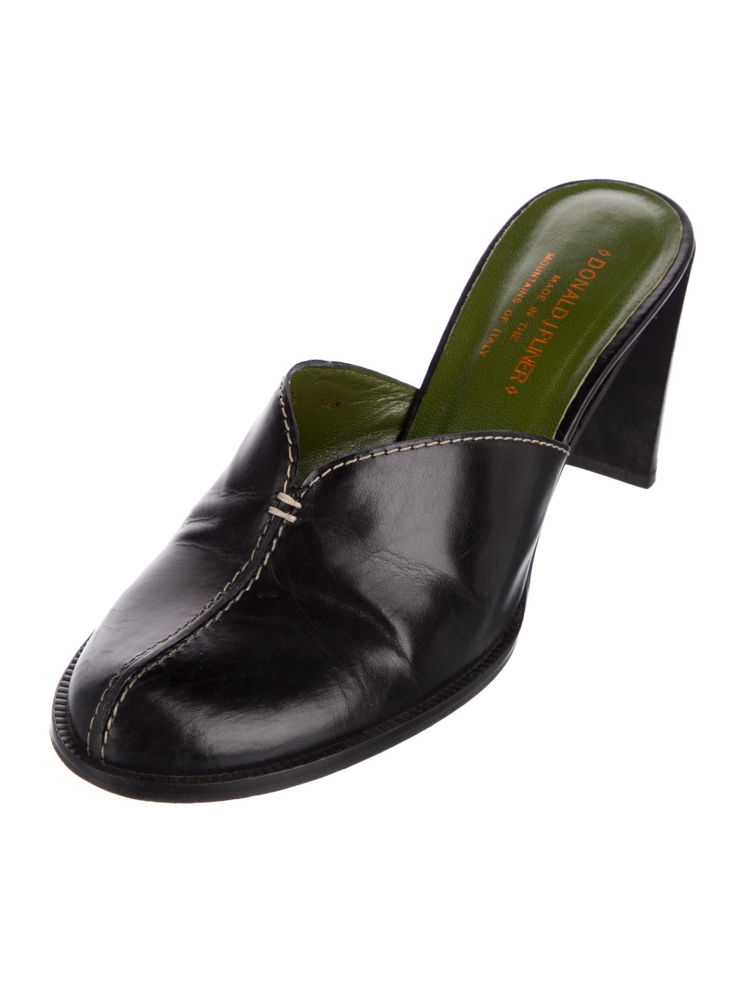 Donald Pliner Leather Mules
