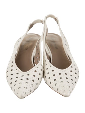 Donald Pliner Leather Patterned Slingback Pumps