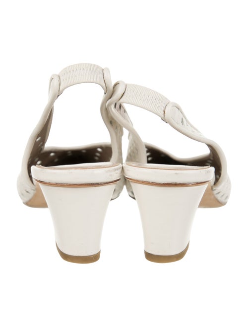 Donald Pliner Leather Patterned Slingback Pumps