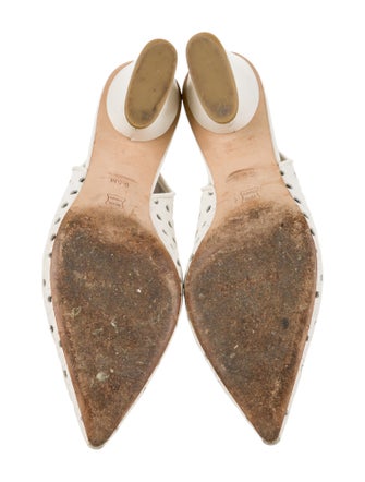 Donald Pliner Leather Patterned Slingback Pumps