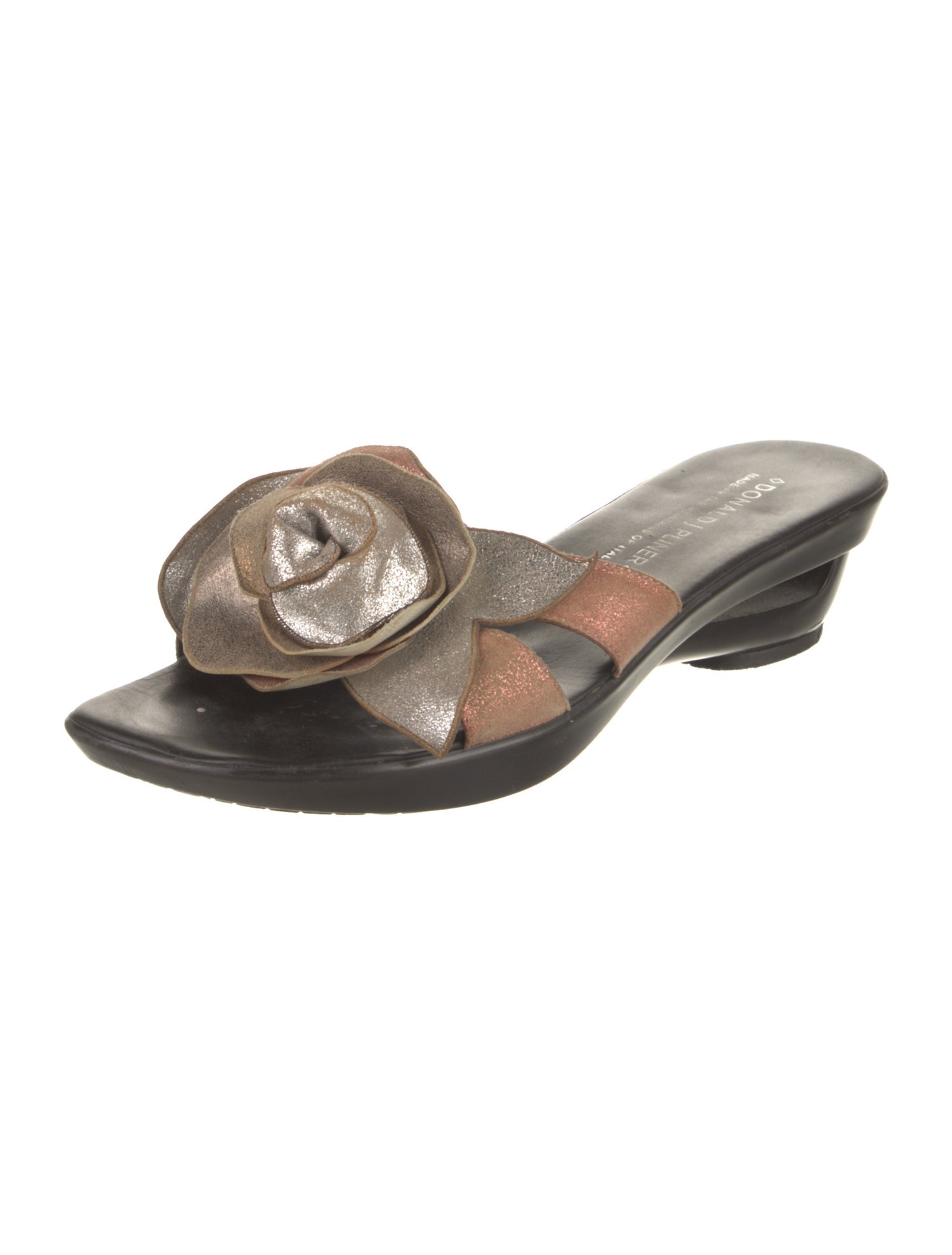 Donald Pliner Leather Slides