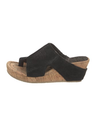 Donald Pliner Suede Slides