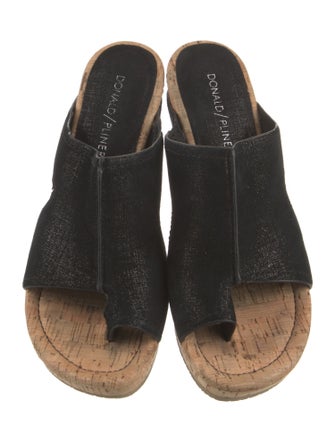Donald Pliner Suede Slides