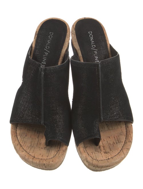 Donald Pliner Suede Slides