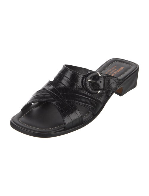 Donald Pliner Leather Slides