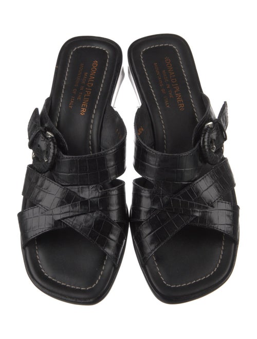 Donald Pliner Leather Slides