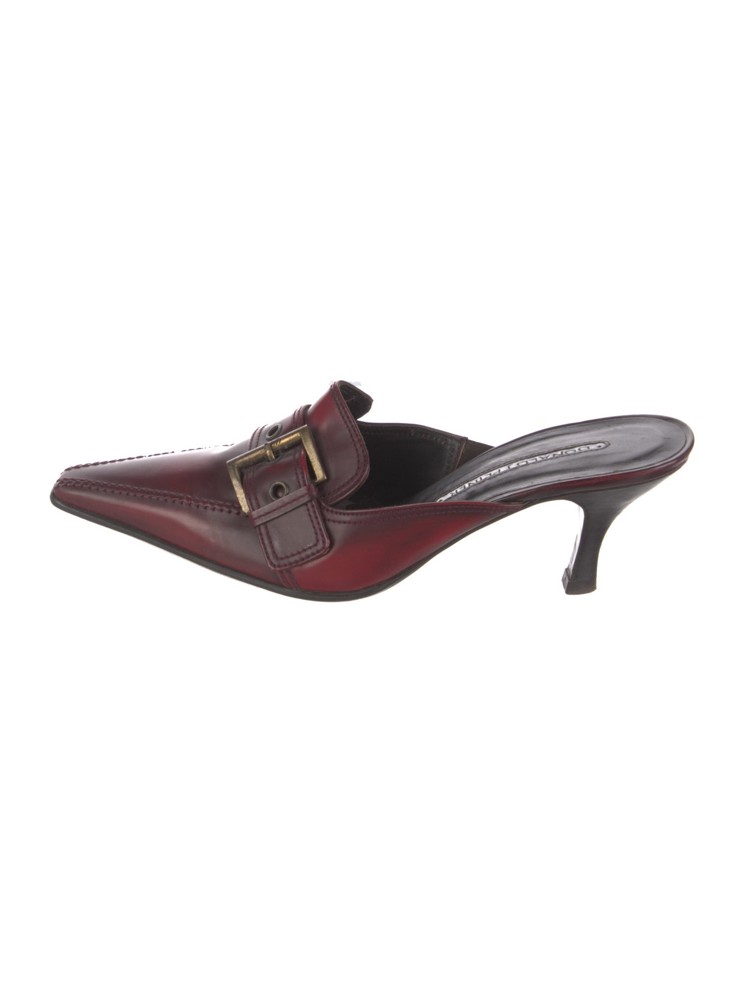 Donald Pliner Leather Mules