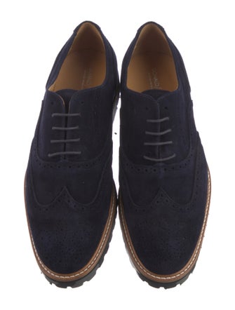 Donald Pliner Suede Lasercut Accents Oxfords
