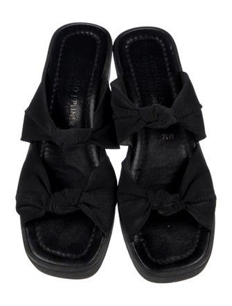 Donald Pliner Canvas Slides