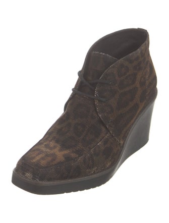 Donald Pliner Canvas Lace-Up Boots