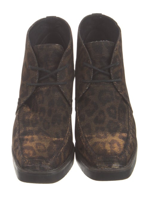 Donald Pliner Canvas Lace-Up Boots