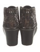 Donald Pliner Canvas Lace-Up Boots