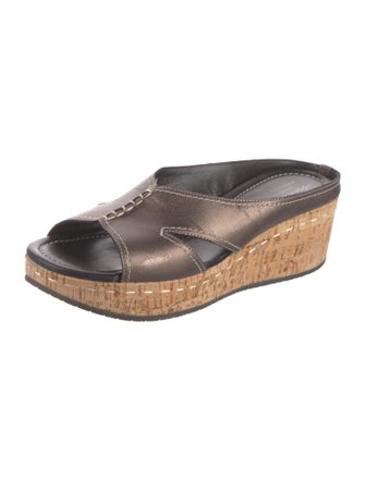 Donald Pliner Leather Slides