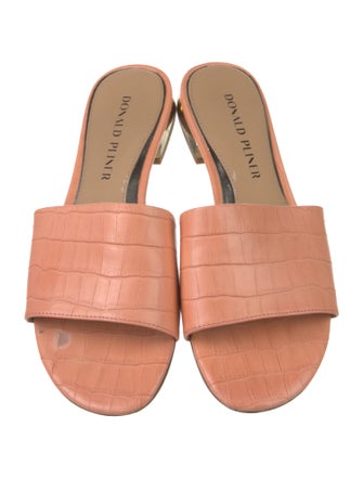 Donald Pliner Leather Slides