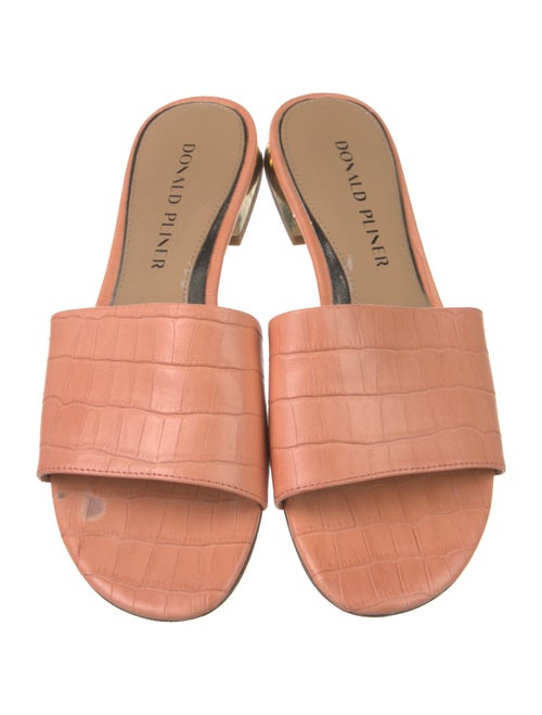 Donald Pliner Leather Slides