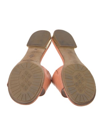 Donald Pliner Leather Slides