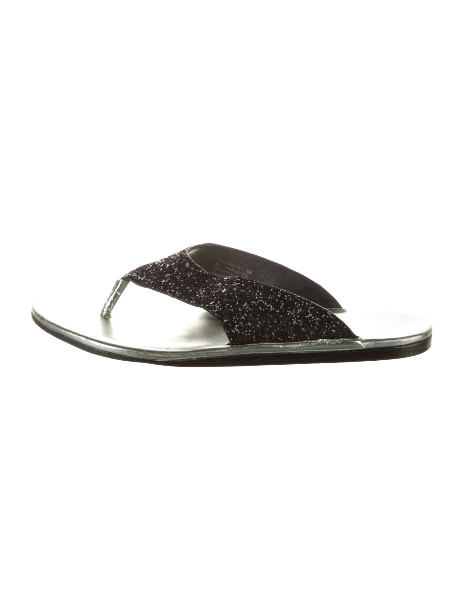 Donald Pliner Glitter Printed Flip Flops