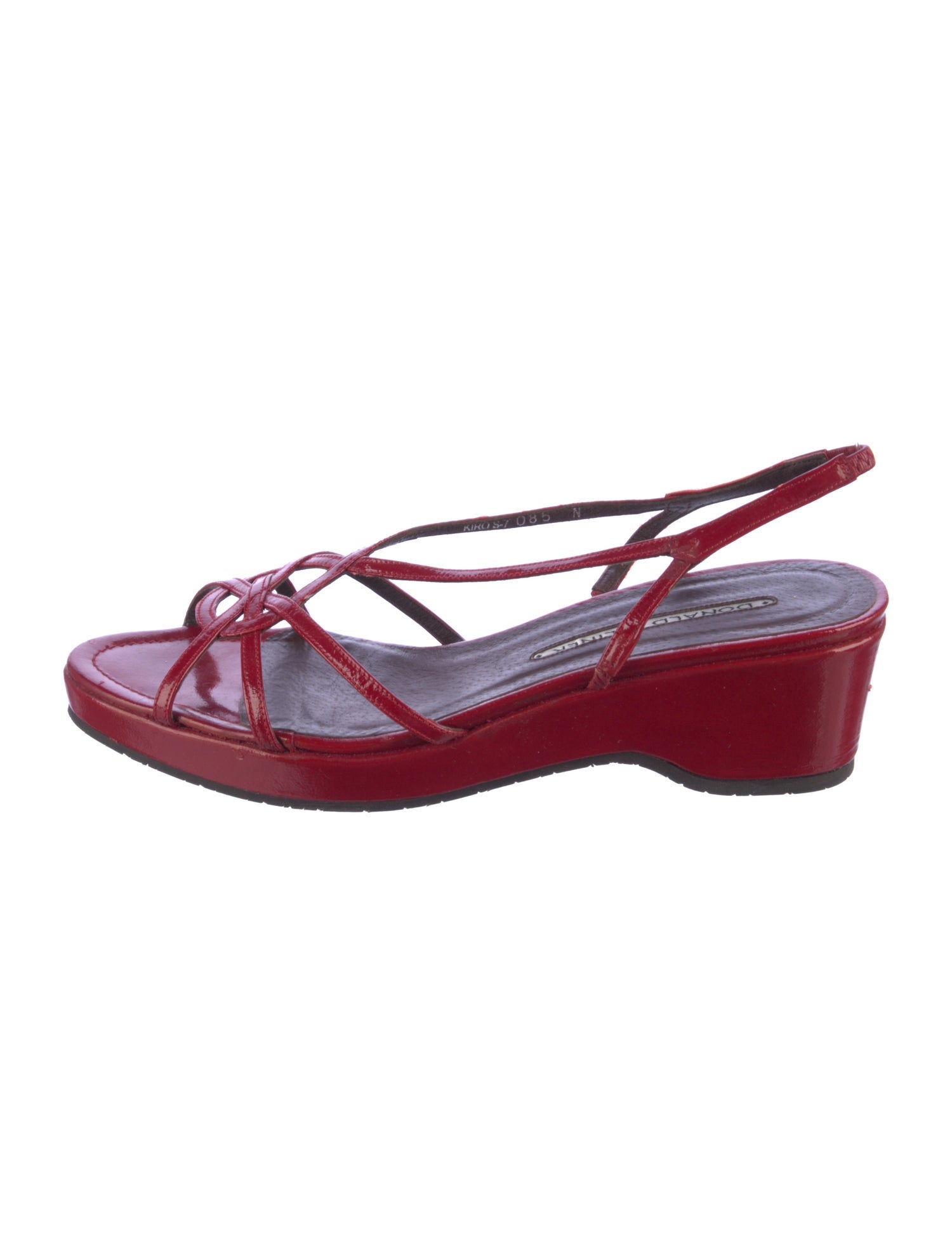 Donald Pliner Patent Leather Slingback Sandals