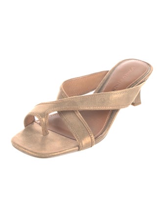 Donald Pliner Leather Slides