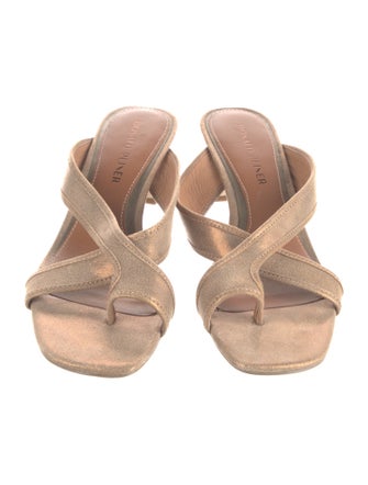 Donald Pliner Leather Slides