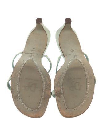 Donald Pliner Suede Crystal Embellishments Slides