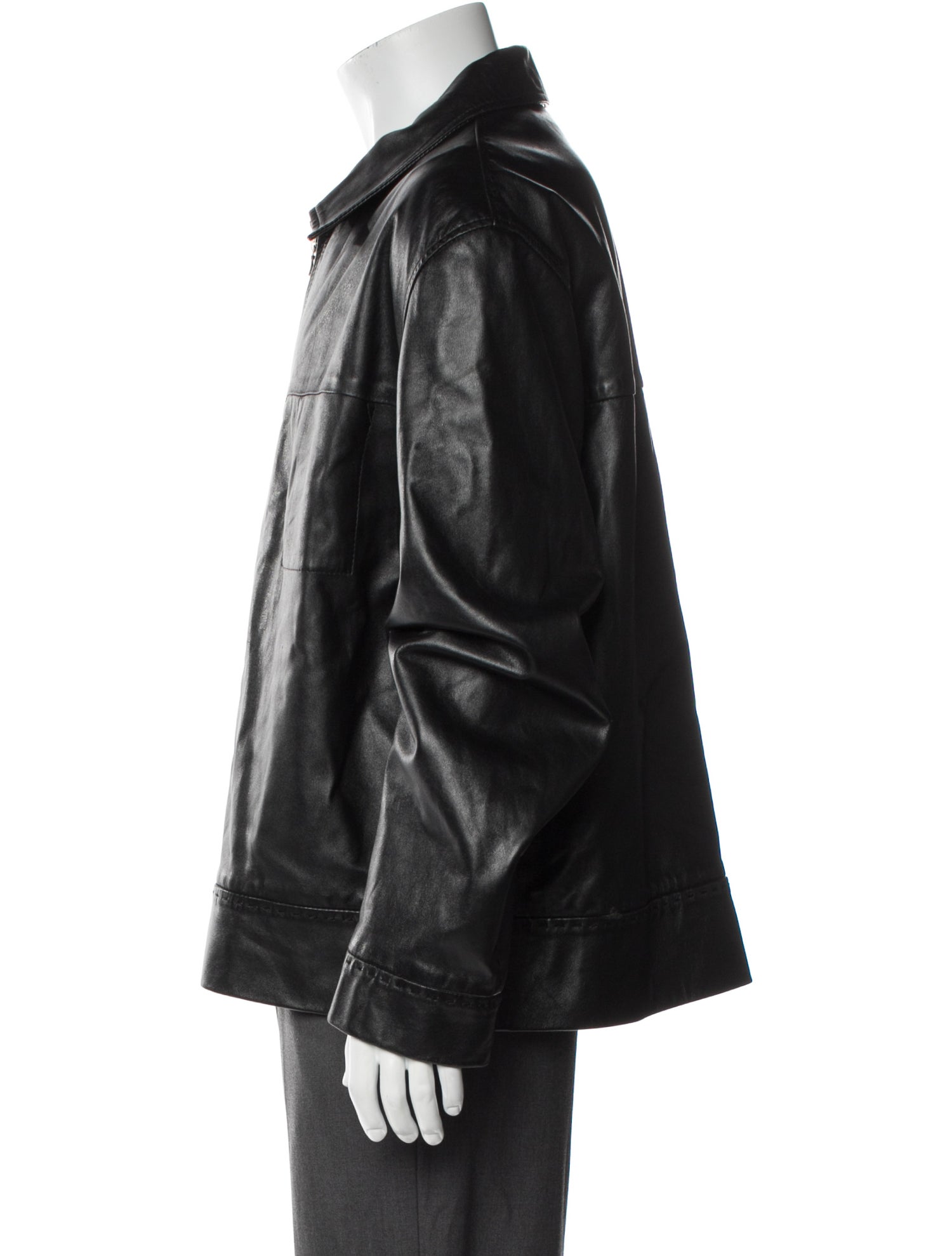 Donald Pliner Leather Moto Jacket