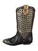 Donald Pliner Leather Printed Rain Boots
