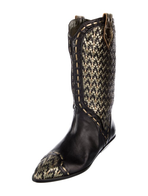 Donald Pliner Leather Printed Rain Boots