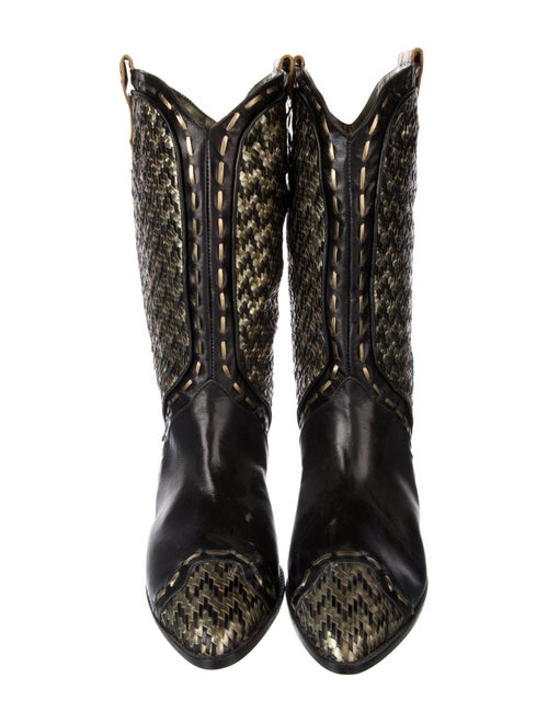Donald Pliner Leather Printed Rain Boots