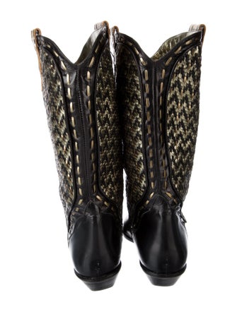 Donald Pliner Leather Printed Rain Boots